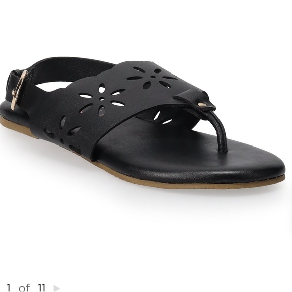 LC Lauren Conrad Jarrah Women's Floral Thong Sling Back Sandals - Picture 3 of 9